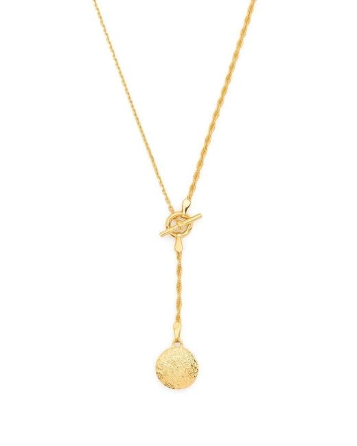 Maria Black Metallic Vega Pendant Necklace