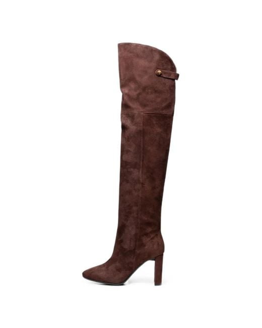 Poche Paris Brown Audrey Over-The-Knee Boots