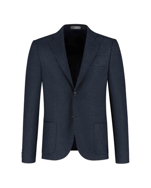 Corneliani Blue Notched-Lapel Blazer for men