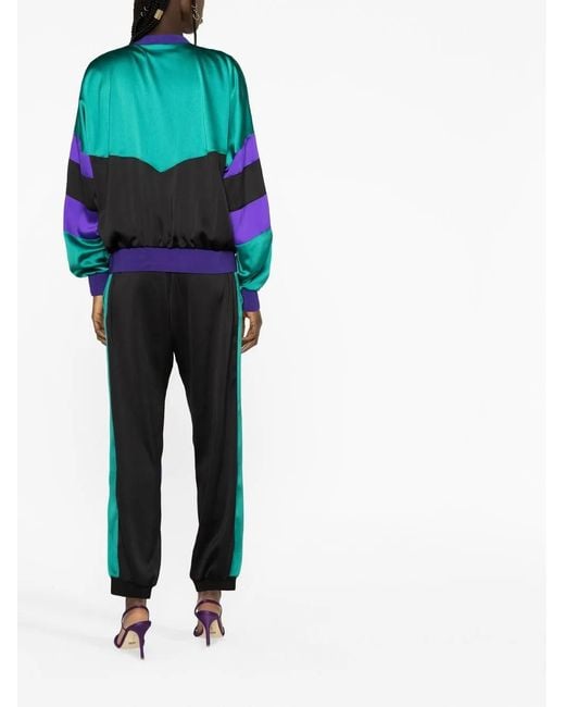 DSquared² Black Colour-Block Bomber Jacket