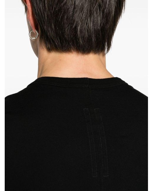 Rick Owens Black Crew-neck Cotton T-shirt for men