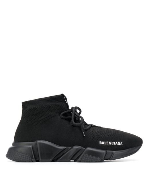 Balenciaga Speed Vetersneakers in het Zwart voor heren | Lyst NL