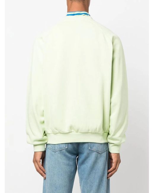 Sunnei Yellow Embroidered-Logo Detail Sweatshirt for men