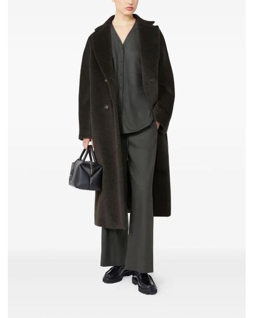 Max Mara Gray Drawstring-Waist Trousers