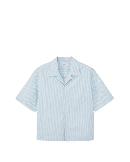 Camisa Con Motivo De Rayas DUNST de hombre de color Blue