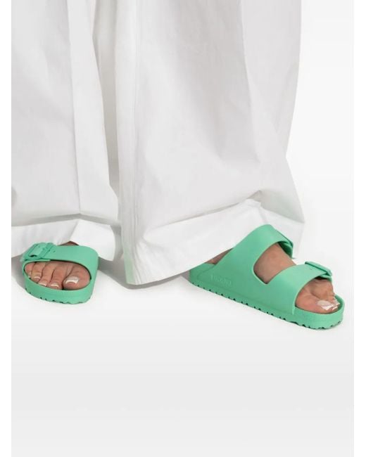 Birkenstock Green Arizona Double-Buckle Sandals