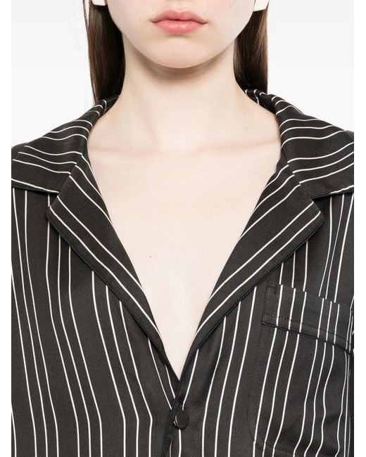 Tom Ford Gestreepte Blouse in het Gray