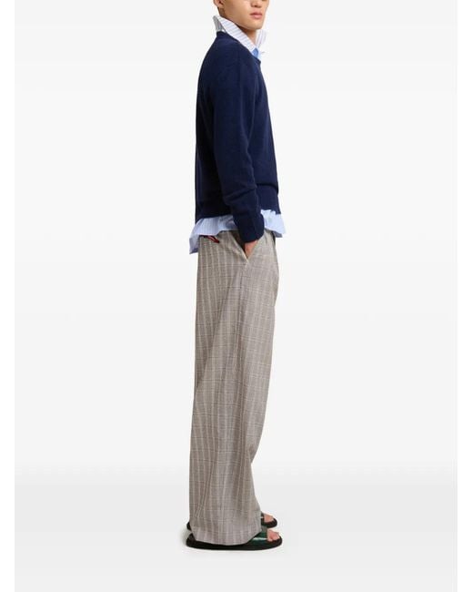 Pull En Cachemire Profond Avec Patch Marni pour homme en coloris Blue