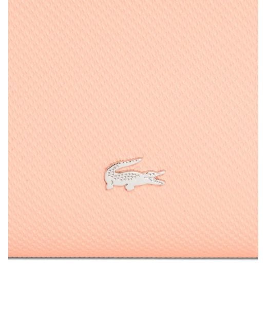 Lacoste Pink Daily City Zip Cardholder Wallet