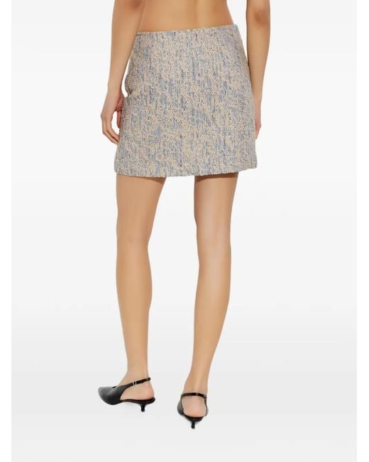 IRO Gray Buttoned Mini Skirt
