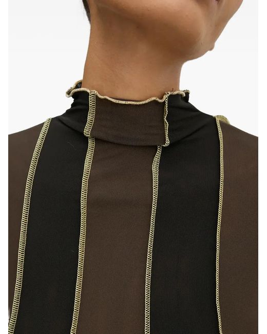 Sunnei Black Seam-Detail Top