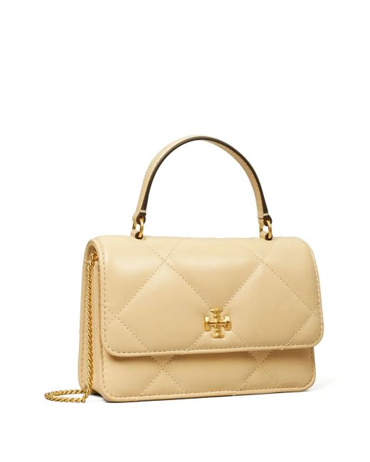 Mini Kira Vanilla Soft Servizio di Tory Burch in Metallic