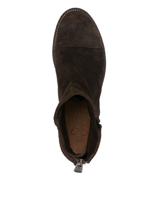 KING TARTUFOLI Black Zip-Detail Suede Boots
