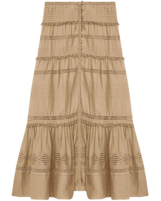 Isabel Marant Dusta Maxi-Rok in het Natural