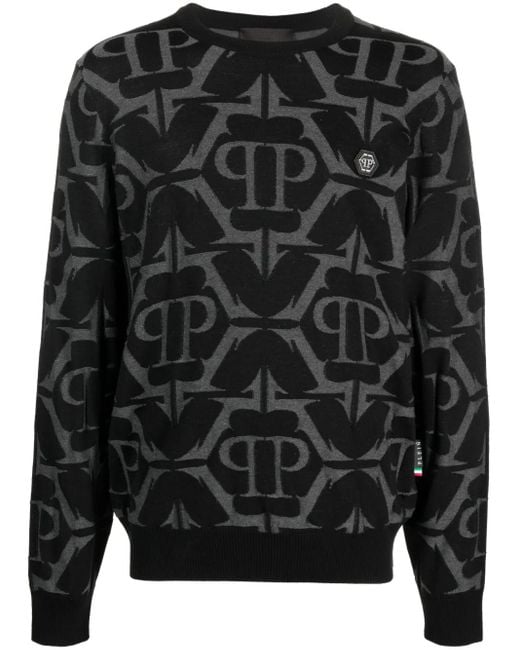 Pullover di Philipp Plein in Black da Uomo