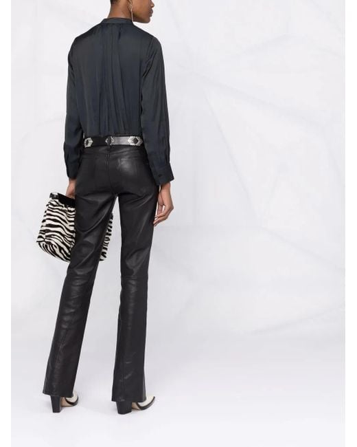 Zadig & Voltaire Black Tink Satin Perm