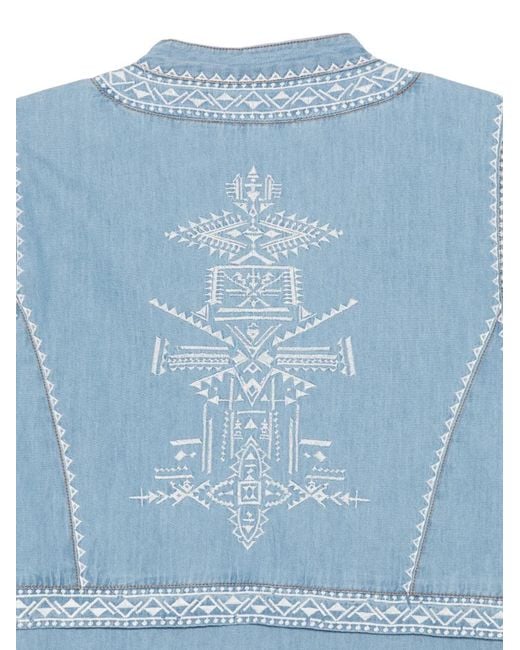 Ba&sh Blue Laura Blouse