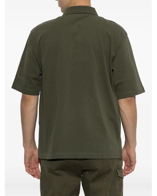 DSquared² Green Logo-Embroidered Polo Shirt for men