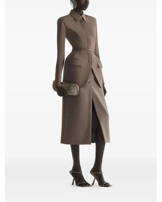 Mugler Brown Hourglass Jacket