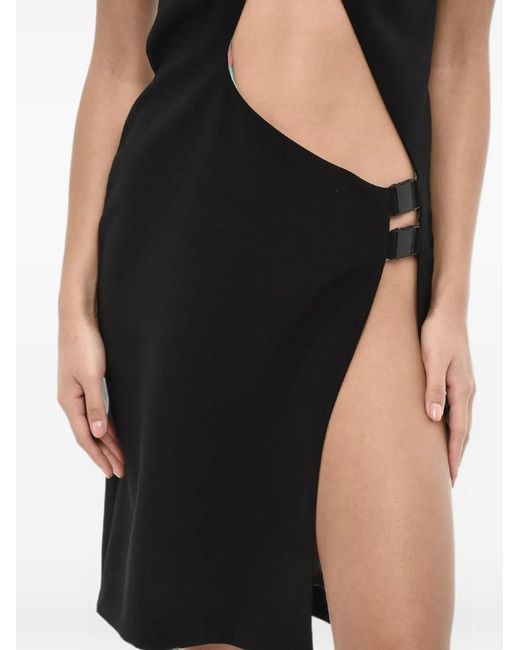DSquared² Black Cut-Out Mini Dress