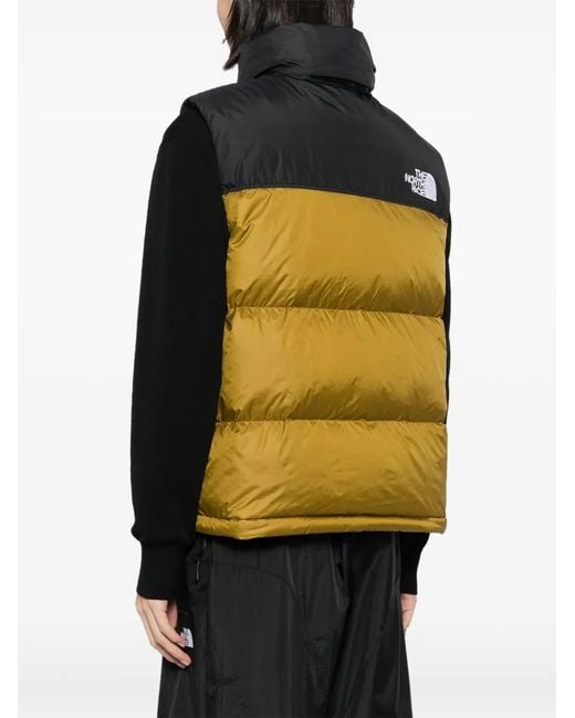 The North Face Black Retro Nuptse Gilets for men