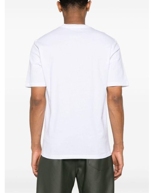 Moschino T-Shirt mit Logo-Stickerei in White für Herren