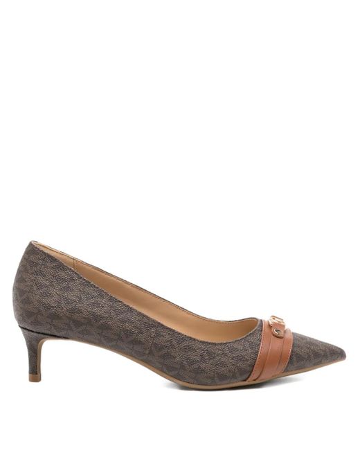 Michael Kors 50 Mm Mandy Pumps Met Hak in het Brown