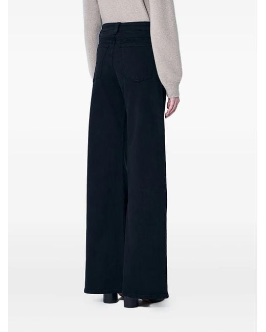 Khaite Blue Five-Pocket Wide-Leg Jeans
