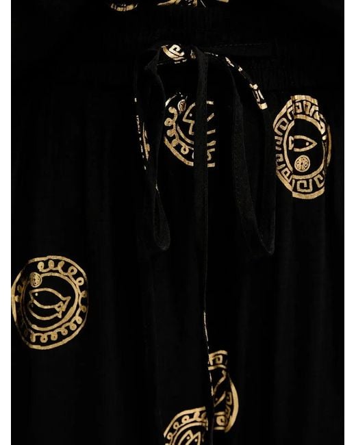 Never Fully Dressed Black Drawstring Palazzo Trousers