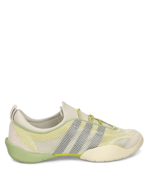 Y-3 Natural Mesh Lace-Up Sneakers