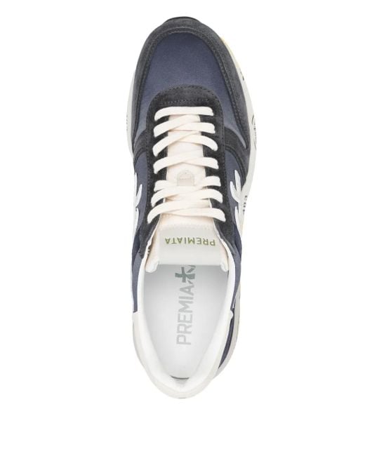 Premiata White Leather Sneakers for men