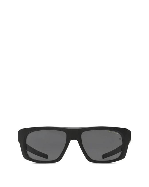 Dita Eyewear Black Lsa-717 Rectangle-Frame Sunglasses for men
