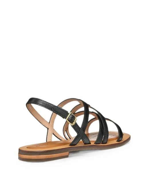 Geox White Strappy Buckled Sandals