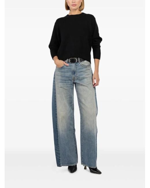 Autumn Cashmere Blue Round-Neck Sweater