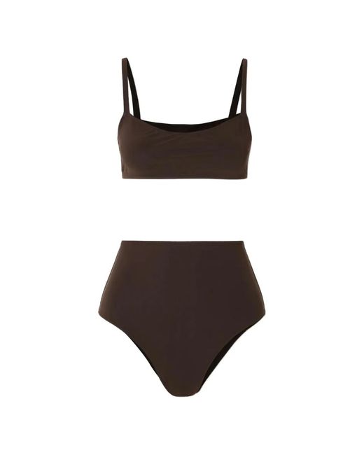 Lido Brown Bikini Undici À Taille Haute