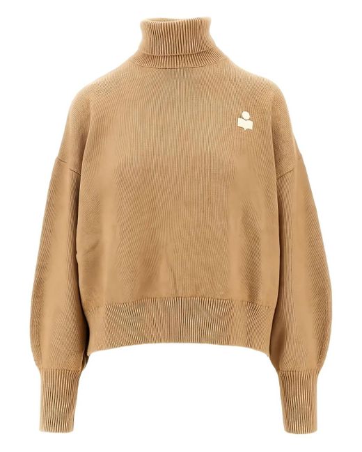 Isabel Marant Nashas Coltrui Met Geborduurd Logo in het Natural
