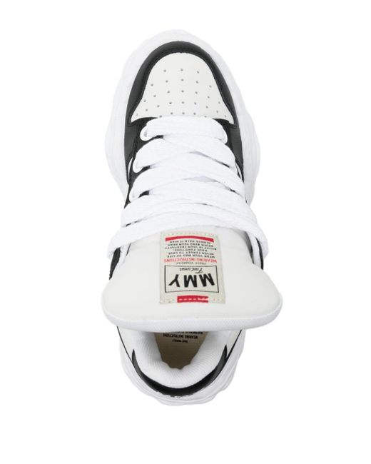 Maison Mihara Yasuhiro White Wayne Low-Top Leather Sneakers