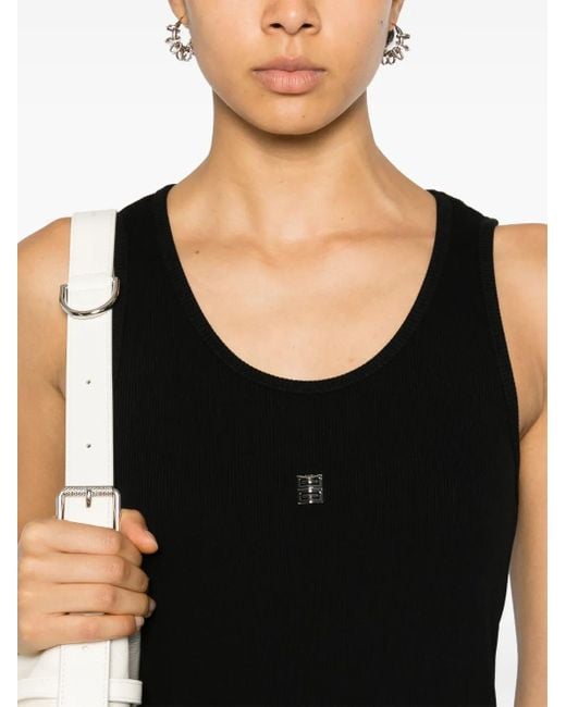 Givenchy Midi-Jurk Met 4G-Plakkaat in het Black