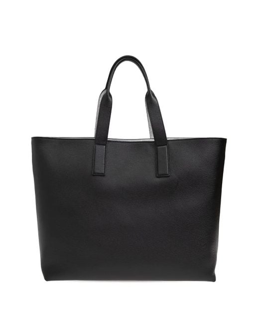 DSquared² Black Neoclassic Leather Tote Bag for men