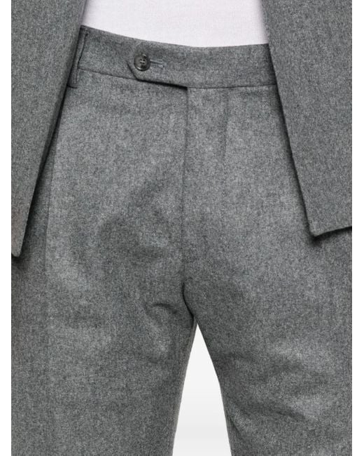 Tagliatore Gray Double-Breasted Wool Suit for men