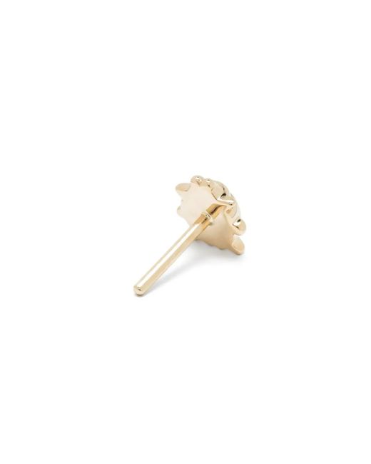 Maria Black Metallic 14Kt Beetle Stud Earring