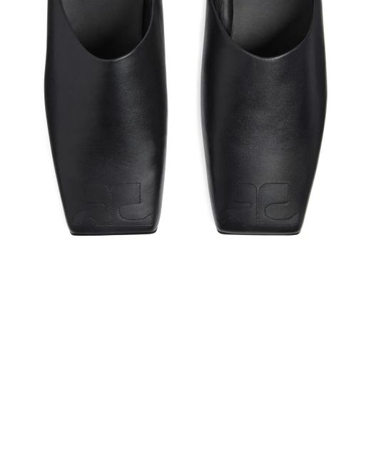 Courreges Black Heritage Mules