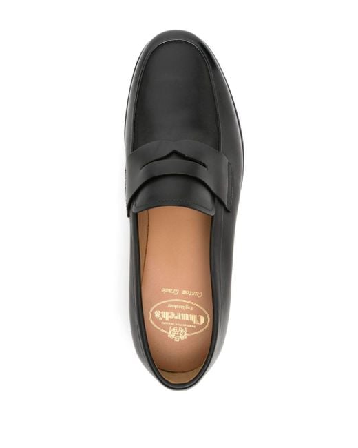Church's Black Milford Leather Loeafers for men