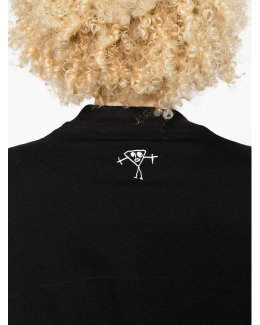 Plan C Black Crew-Neck T-Shirt