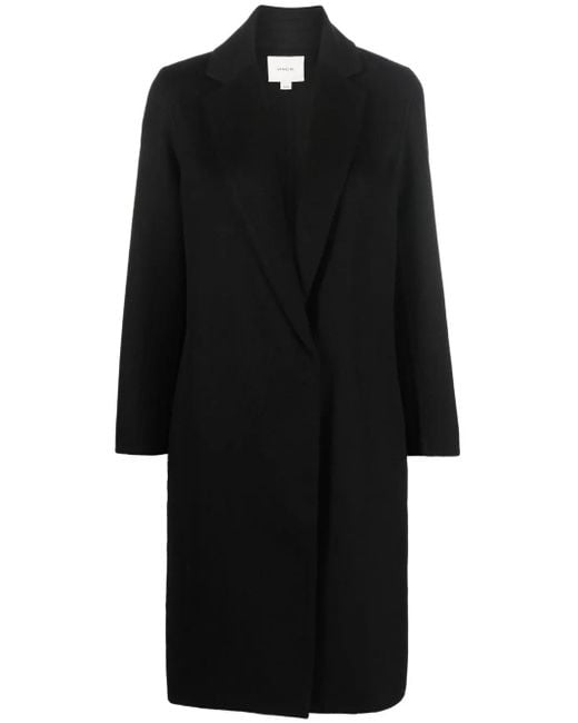 Vince Black Single-Breasted Coat