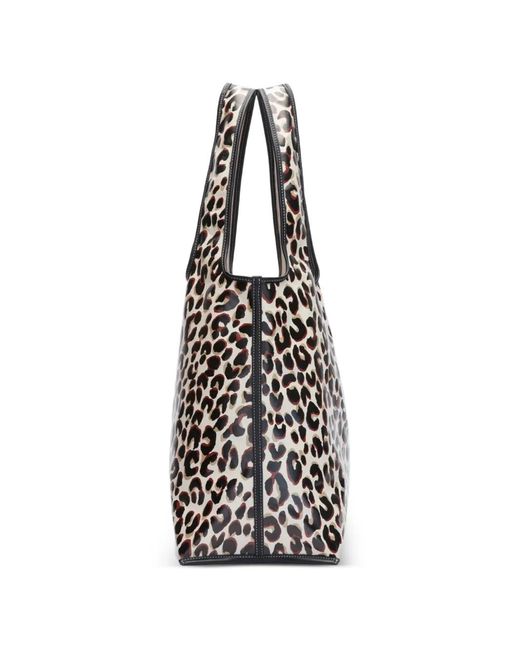 3.1 Phillip Lim Black Leopard-Print Tote Bag