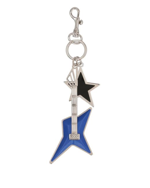 Versace Blue Schlüsselanhänger mit Gitarren-Anhänger