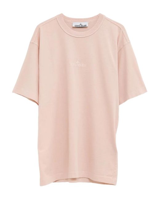 Stone Island Pink Tshirt for men