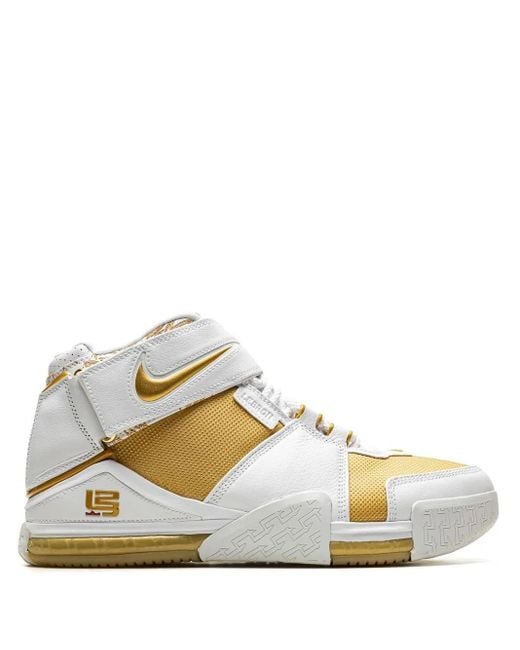 Nike White Lebron 2 "Maccabi Tel Aviv" Sneakers for men