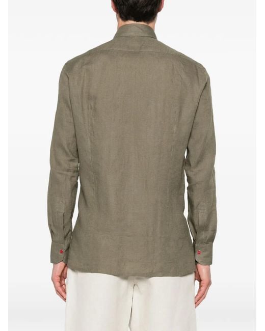 Kiton Natural Button-Up Shirt for men